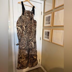 Gander Mountain Camouflage overalls bibs xxl 2xl camo men’s hunting insulated